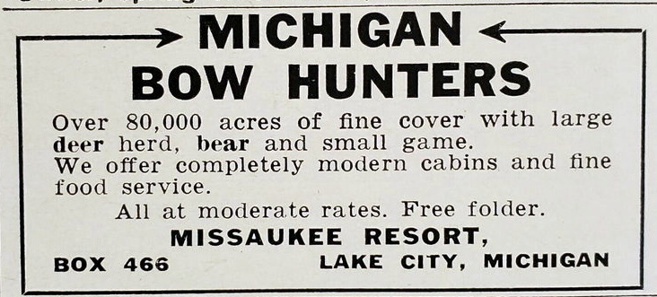 Missaukee Resort - Print Ad (newer photo)